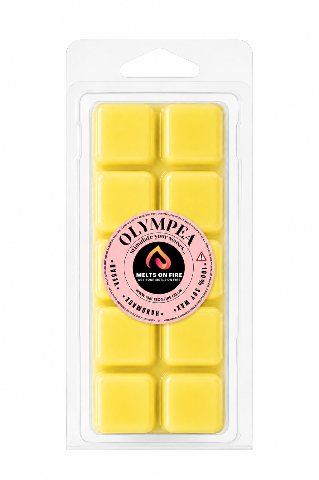 Olympia 10 Block Clamshell Wax Melts, Soy Wax Handmade UK