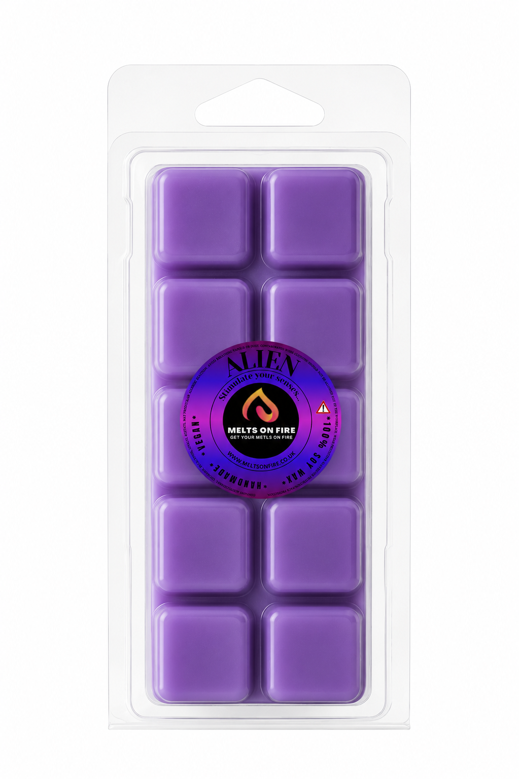 Alien 10 Block Clamshell Wax Melts, Soy Wax Handmade UK