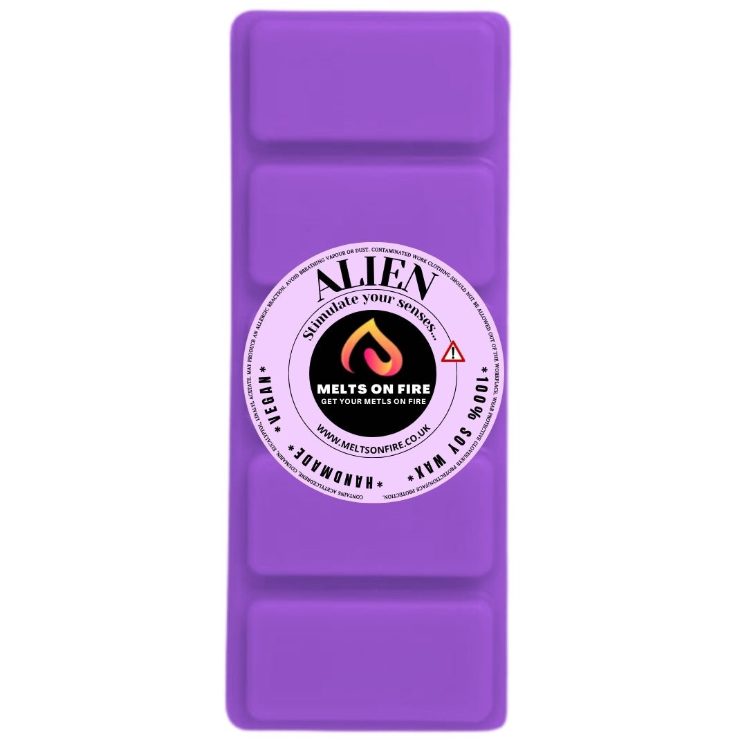 ALIEN Scented Wax Melts – Large 50g Bars with a Perfume - Inspired, Clean, Fresh, and Fruity Aroma. - Meltsonfire