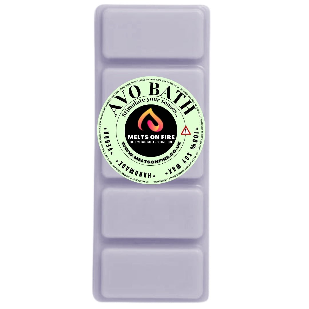 AVO BATH Scented Wax Melts – Large 50g Bars with a Perfume - Inspired, Clean, Fresh, and Fruity Aroma. - Meltsonfire