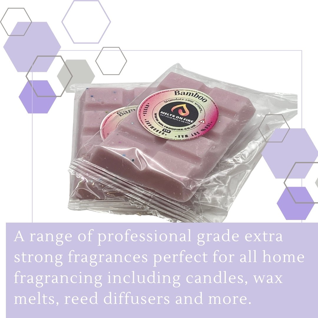 Bamboo Wax Melts - Snap Bars - Soy Wax Melts - Meltsonfire
