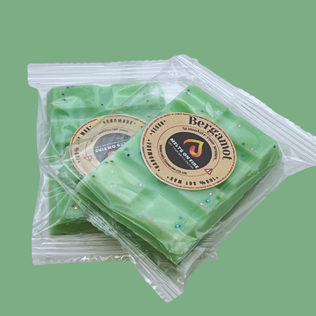 Bergamot Wax Melts - Soy Wax Melts - 25g - Highly Scented for Oil Burner - Vegan & Cruelty Free - Soy Wax - Home Fragrance - Meltsonfire