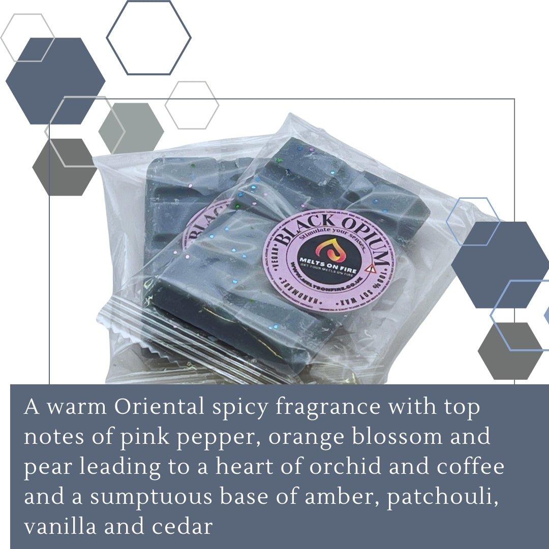 Black Opium Wax Melts - Snap Bars - Soy Wax Melts - Meltsonfire