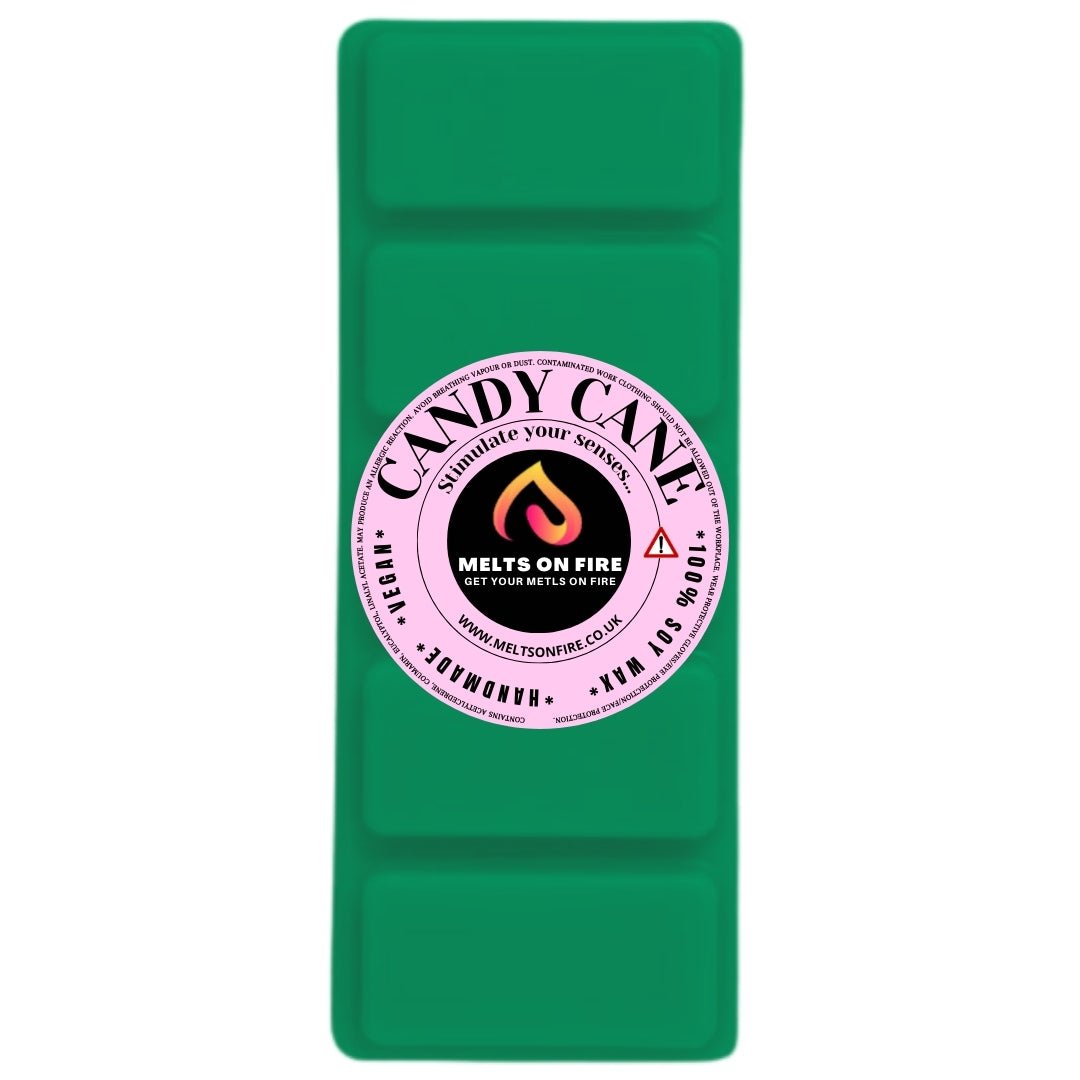 CANDY CANE Scented Wax Melts – Large 50g Bars with a Perfume - Inspired, Clean, Fresh, and Fruity Aroma. - Meltsonfire
