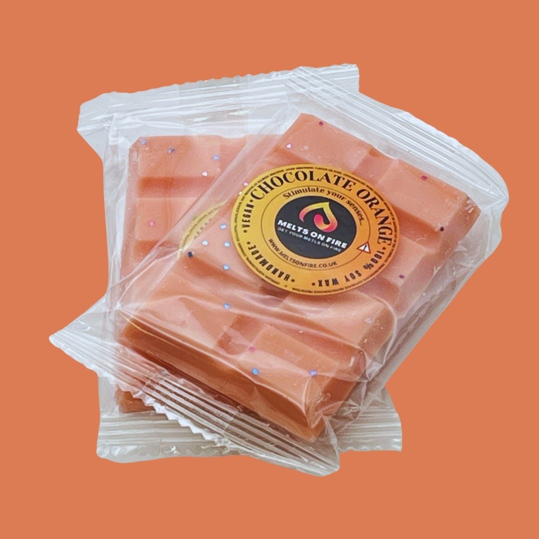 Chocalate Orange Wax Melts - Snap Bars - Soy Wax Melts - Meltsonfire