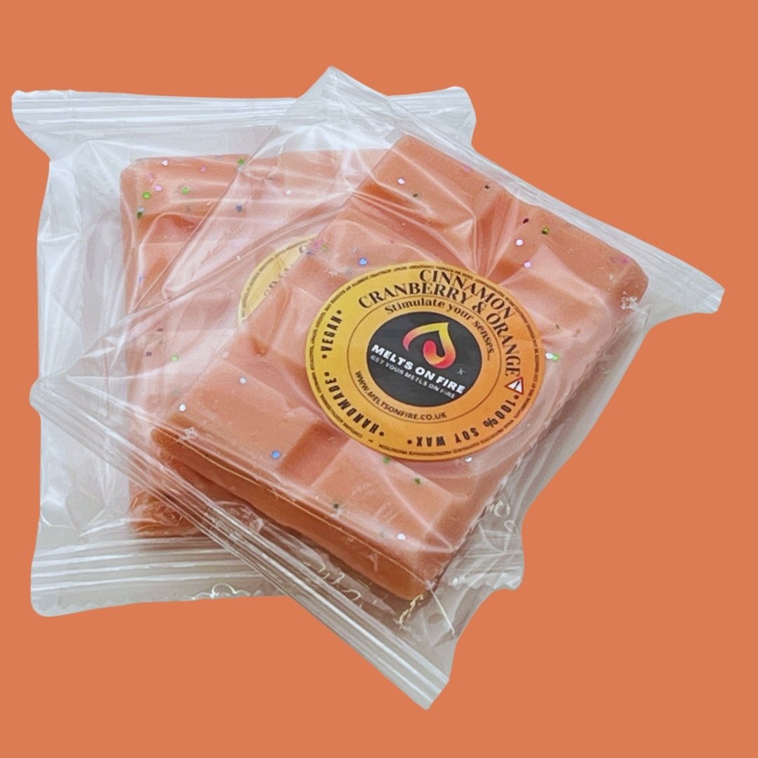 Cinnamon Cran & Orange Wax Melts - Snap Bars - Soy Wax Melts - Meltsonfire