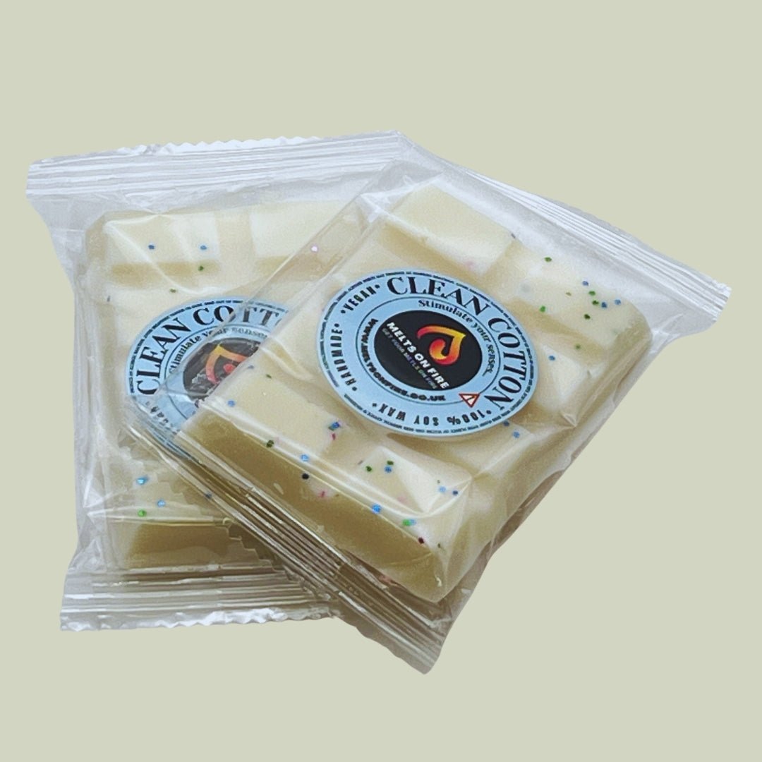 Clean Cotton Wax Melts - Snap Bars - Soy Wax Melts - Meltsonfire
