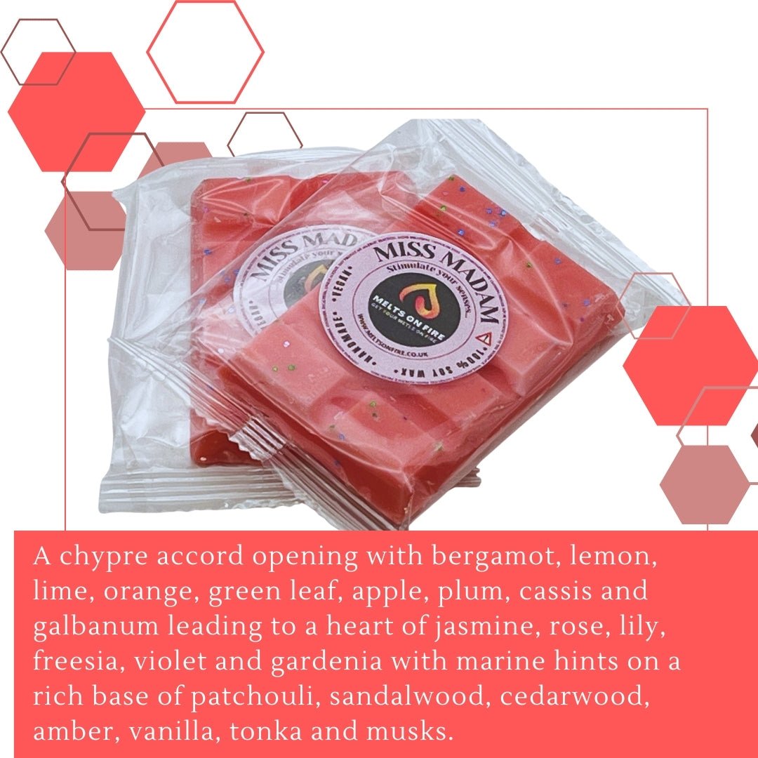 Coco Madam Wax Melts - Snap Bars - Soy Wax Melts - Meltsonfire