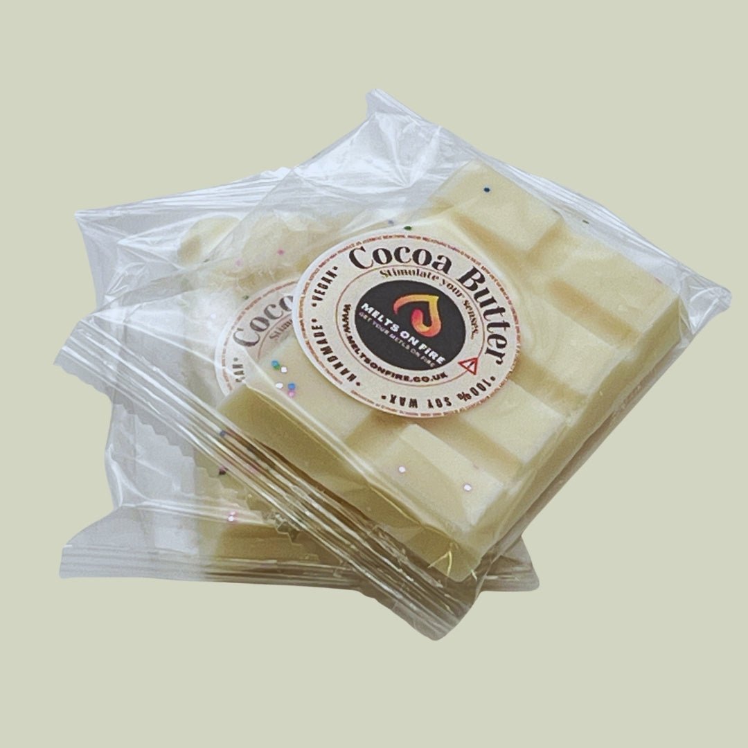 Cocoa Butter Wax Melts - Soy Wax Melts - 25g - Highly Scented for Oil Burner - Vegan & Cruelty Free - Soy Wax - Home Fragrance - Meltsonfire