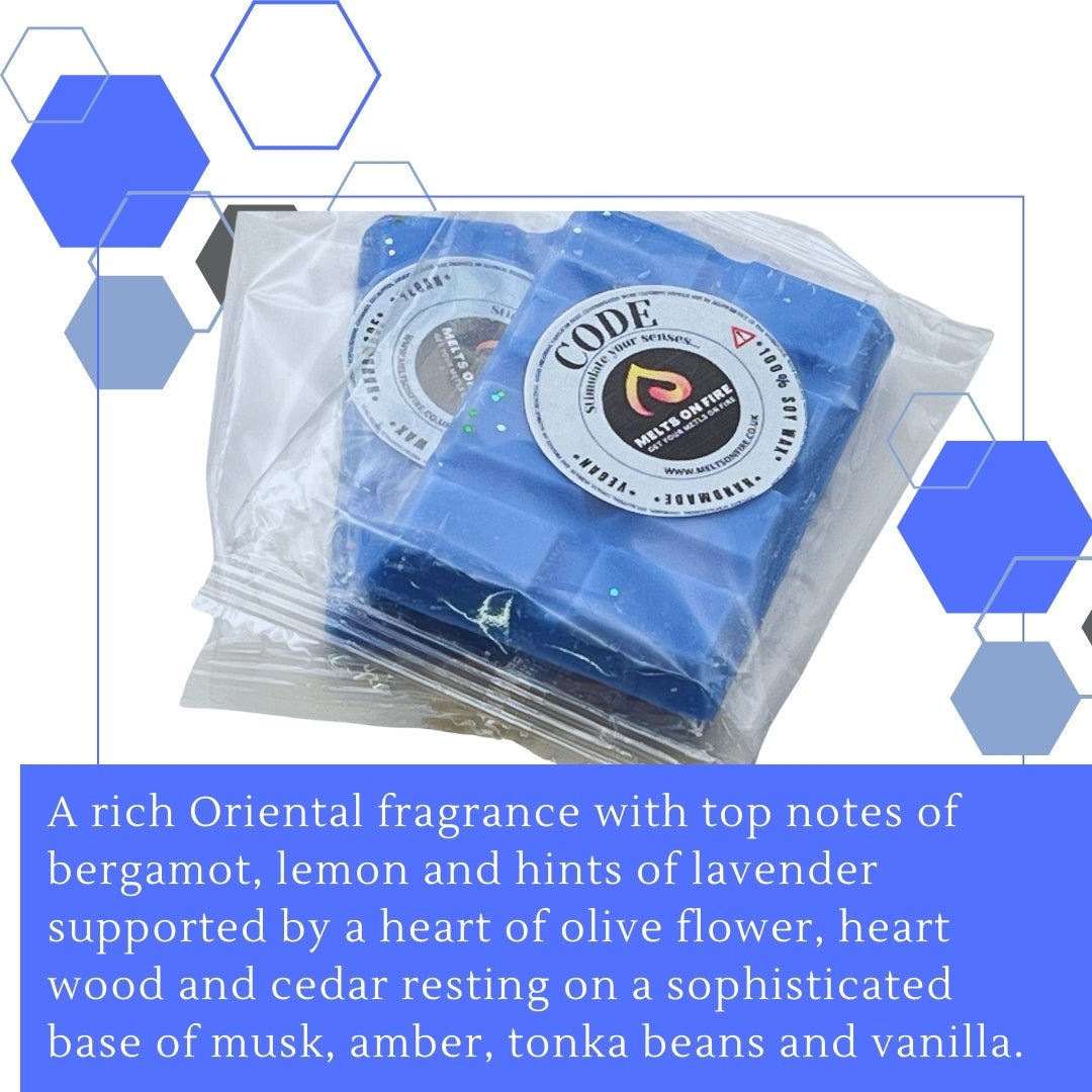 Code Wax Melts - Snap Bars - Soy Wax Melts - Meltsonfire