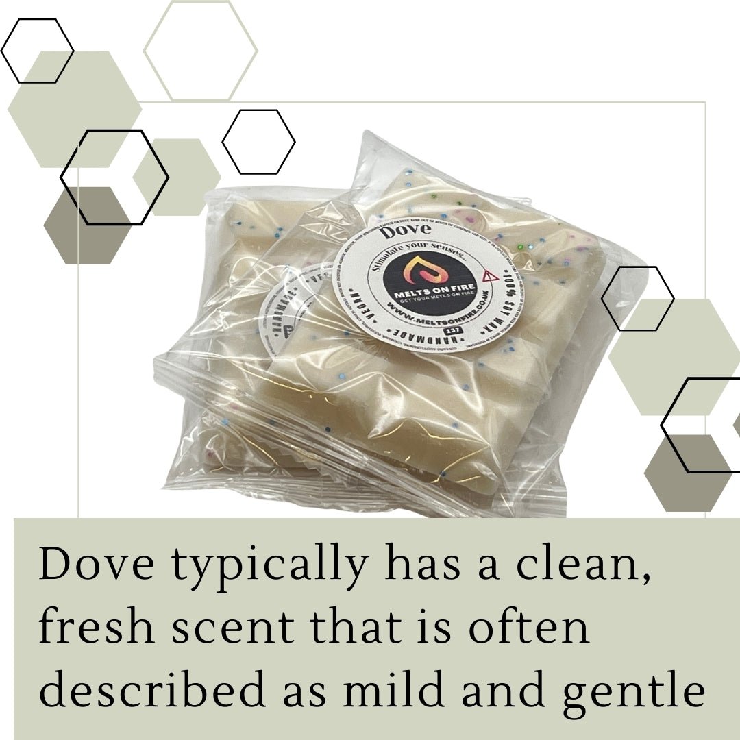 Dove Wax Melts - Snap Bars - Soy Wax Melts - Meltsonfire