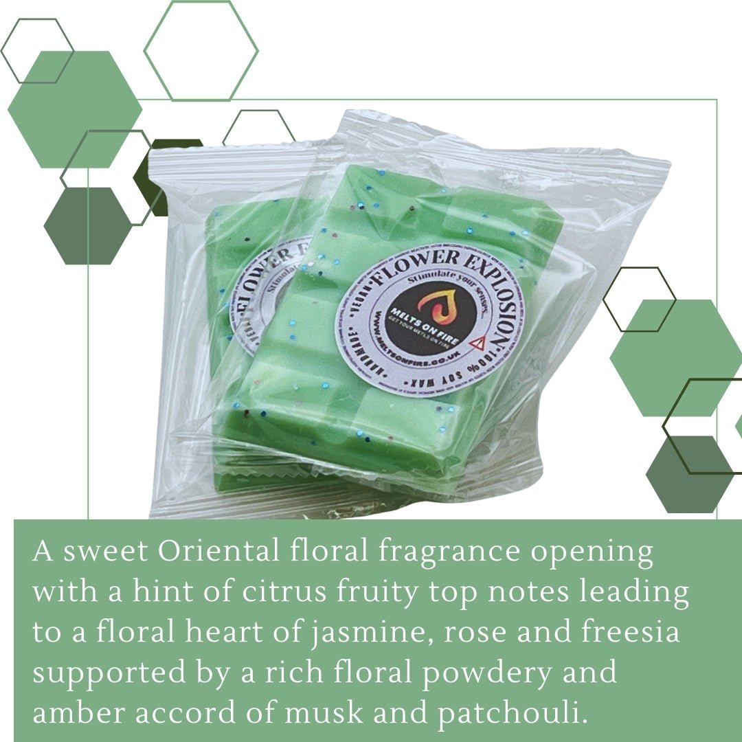 Flower Explosion Wax Melts - Snap Bars - Soy Wax Melts - Meltsonfire
