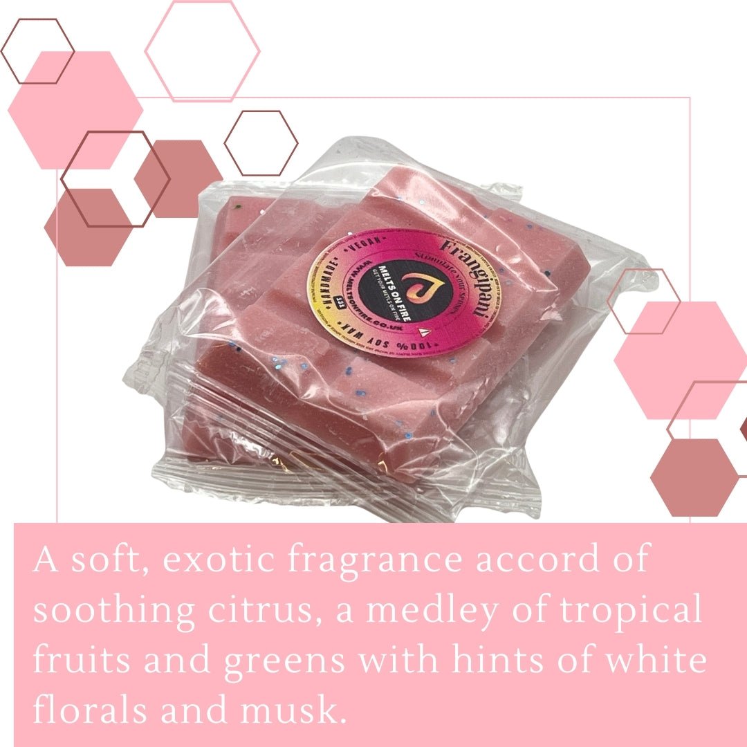 Frangipani Wax Melts - Snap Bars - Soy Wax Melts - Meltsonfire