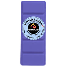 Load image into Gallery viewer, FRESH LINEN Scented Wax Melts – Large 50g Bars with a Perfume - Inspired, Clean, Fresh, and Fruity Aroma. - Meltsonfire