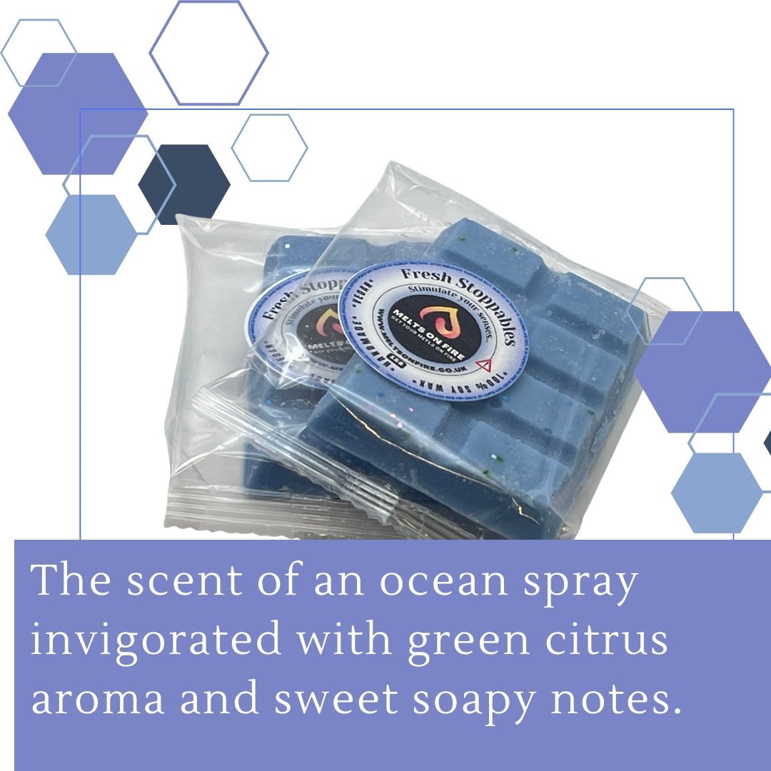 Fresh Stop Wax Melts - Snap Bars - Soy Wax Melts - Meltsonfire