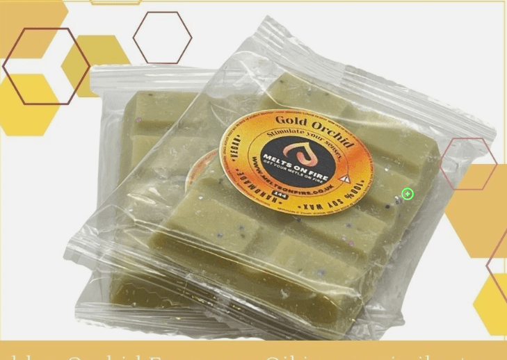 Golden Orchid Wax Melts - Snap Bars - Soy Wax Melts - Meltsonfire