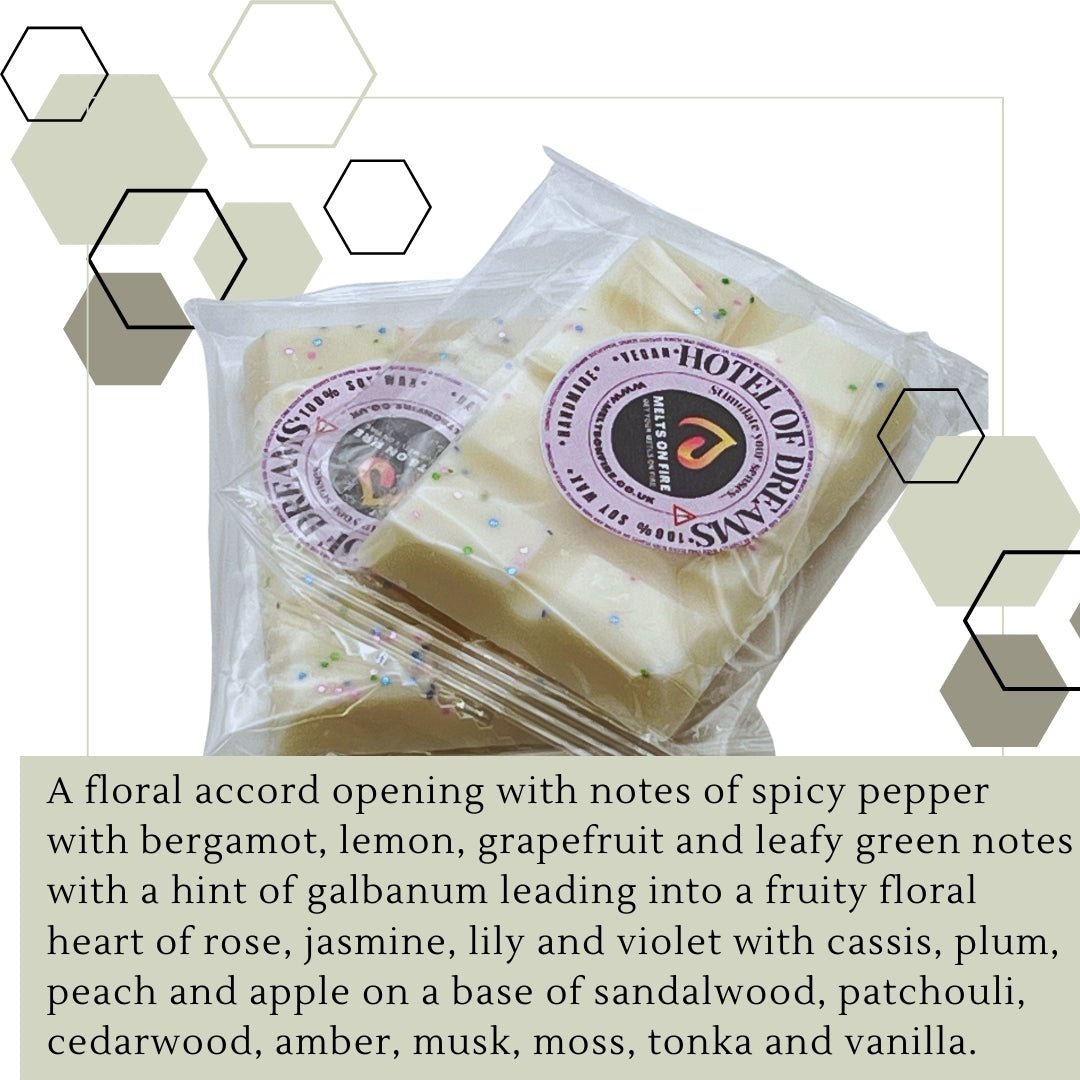 Hotel of Dreams Wax Melts - Snap Bars - Soy Wax Melts - Meltsonfire