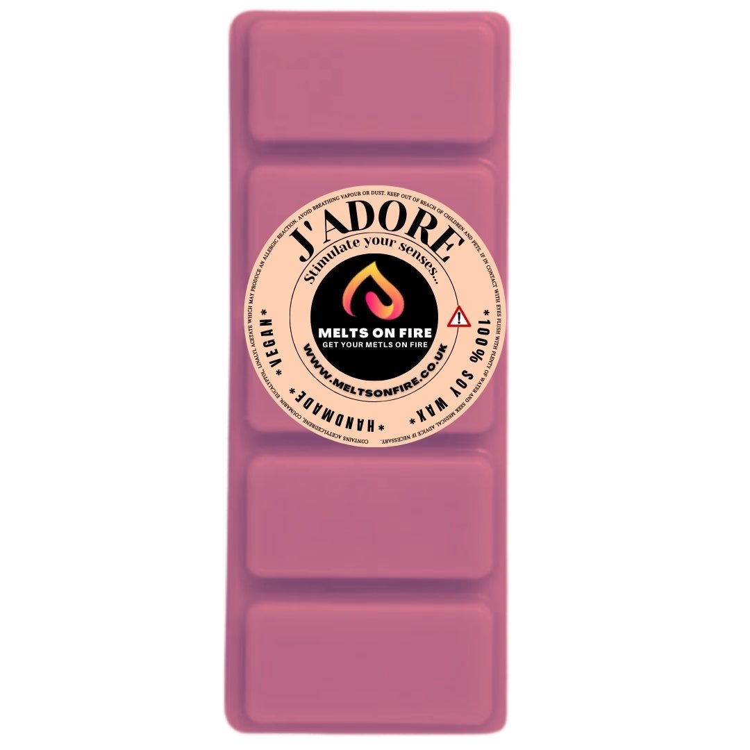 J'ADORE Scented Wax Melts – Large 50g Bars with a Perfume - Inspired, Clean, Fresh, and Fruity Aroma. - Meltsonfire