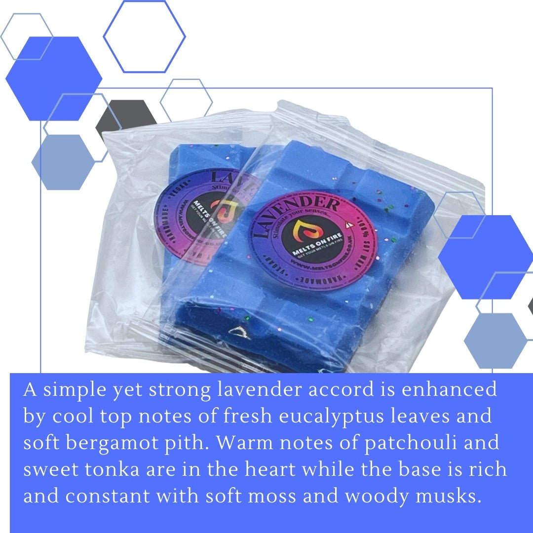 Lavender Wax Melts - Snap Bars - Soy Wax Melts - Meltsonfire
