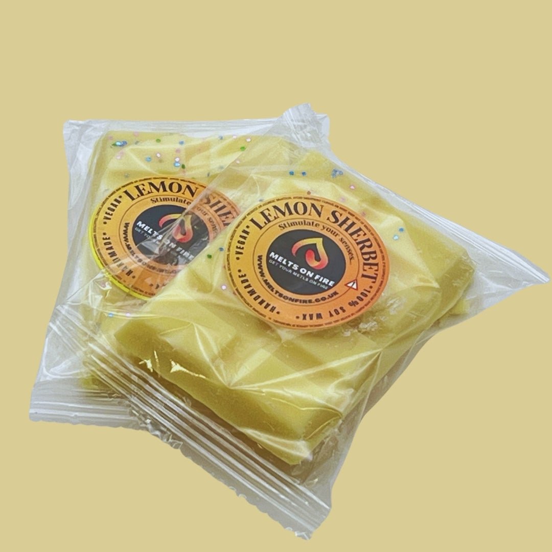 Lemon Sherbet Wax Melts - Snap Bars - Soy Wax Melts - Meltsonfire