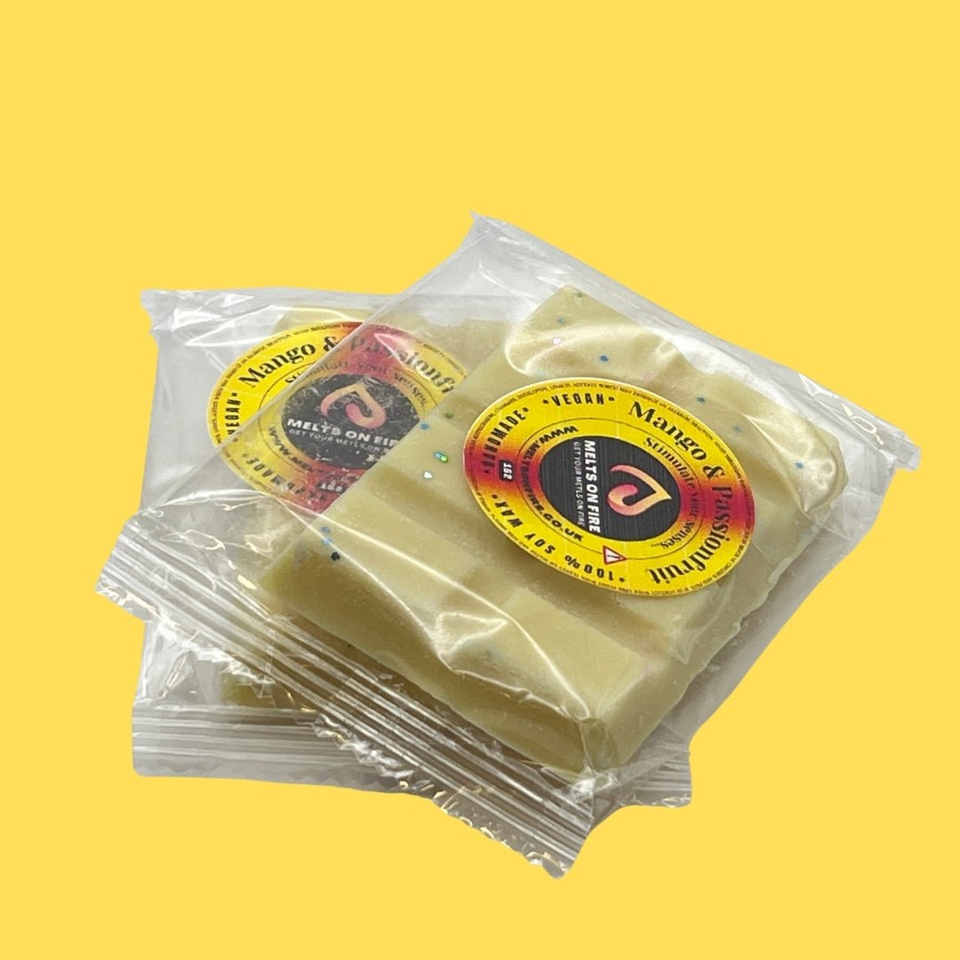 Mango & Passionfruit Wax Melts - Snap Bars - Soy Wax Melts - Meltsonfire