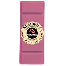 Load image into Gallery viewer, NUMBER 5 Scented Wax Melts – Large 50g Bars with a Perfume - Inspired, Clean, Fresh, and Fruity Aroma. - Meltsonfire