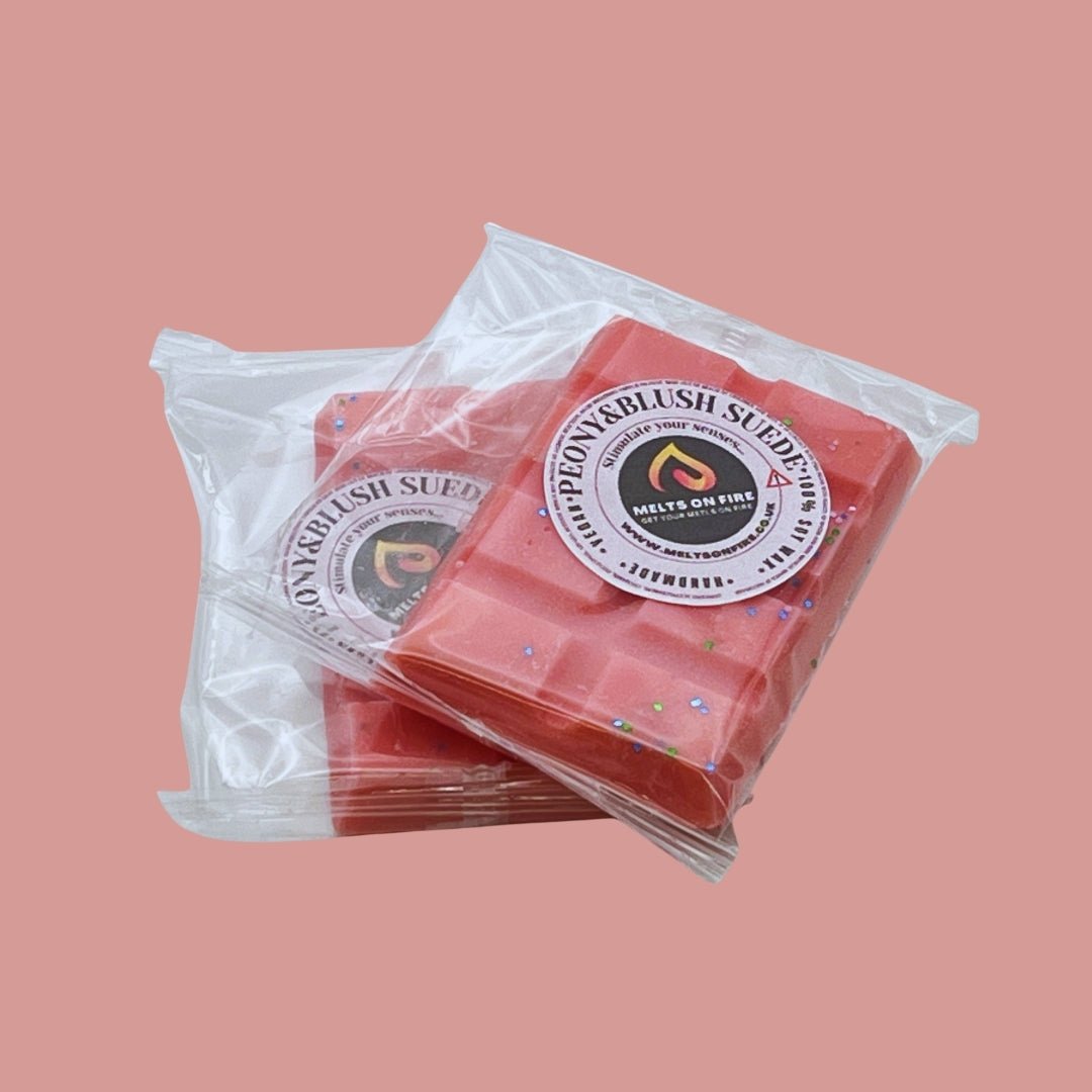 Peony & Blush Wax Melts - Snap Bars - Soy Wax Melts - Meltsonfire