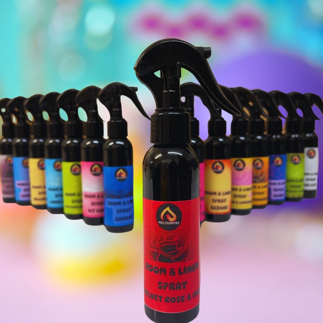 Perfumed Room Sprays 100ML - Home, Office, air freshener (Valvet rose & Oud). - Meltsonfire