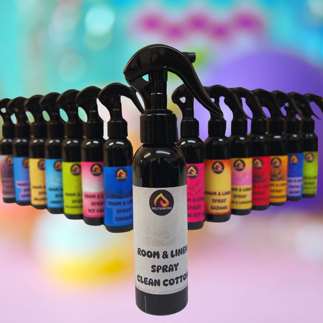 Perfumed Room Sprays 100ML - Home, Office, fragrance, air freshener Clean Cotton - Meltsonfire