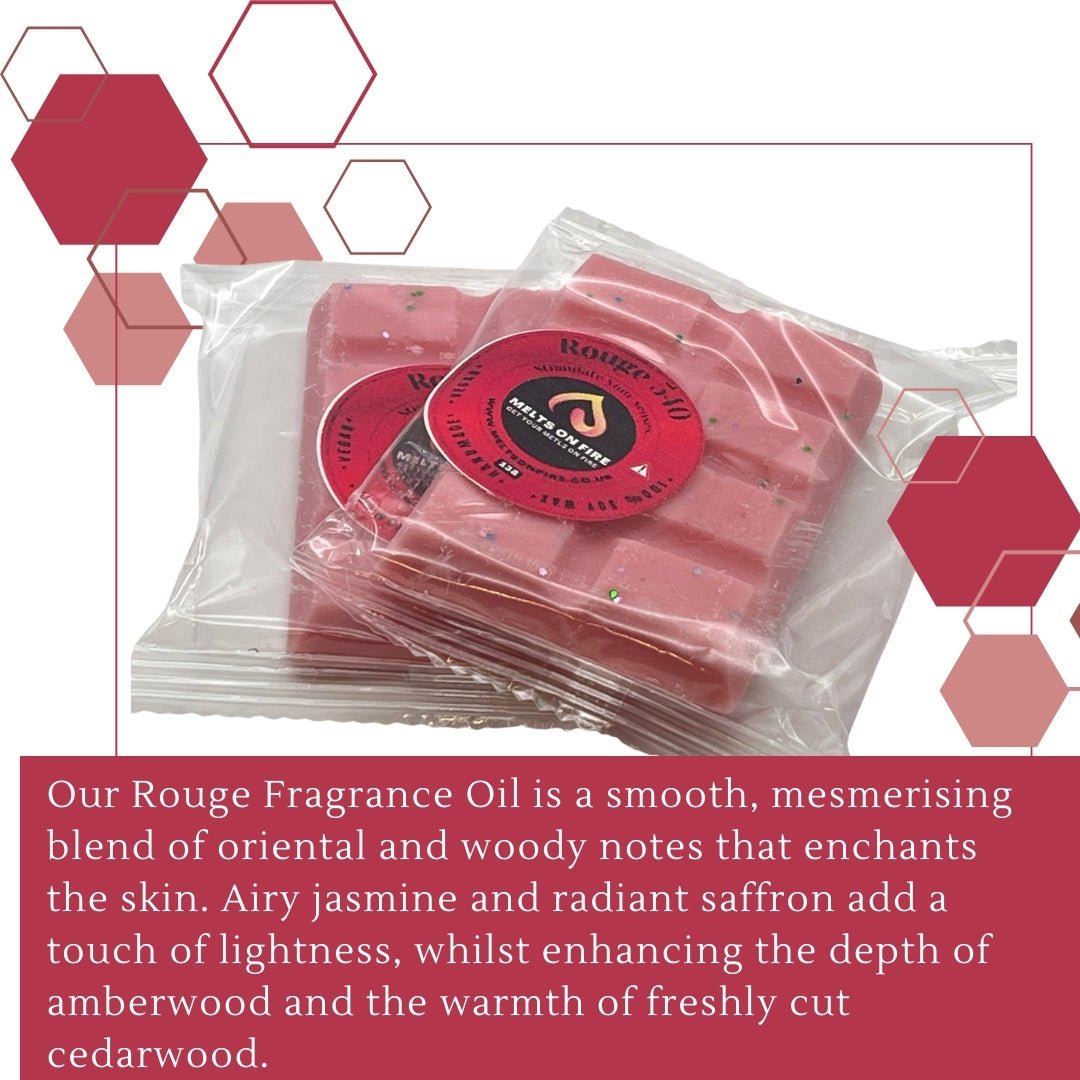 Rouge Wax Melts - Snap Bars - Soy Wax Melts - Meltsonfire