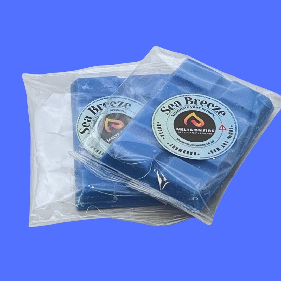 Sea Breeze Wax Melts - Soy Wax Melts - 25g - Highly Scented for Oil Burner - Vegan & Cruelty Free - Soy Wax - Home Fragrance - Meltsonfire