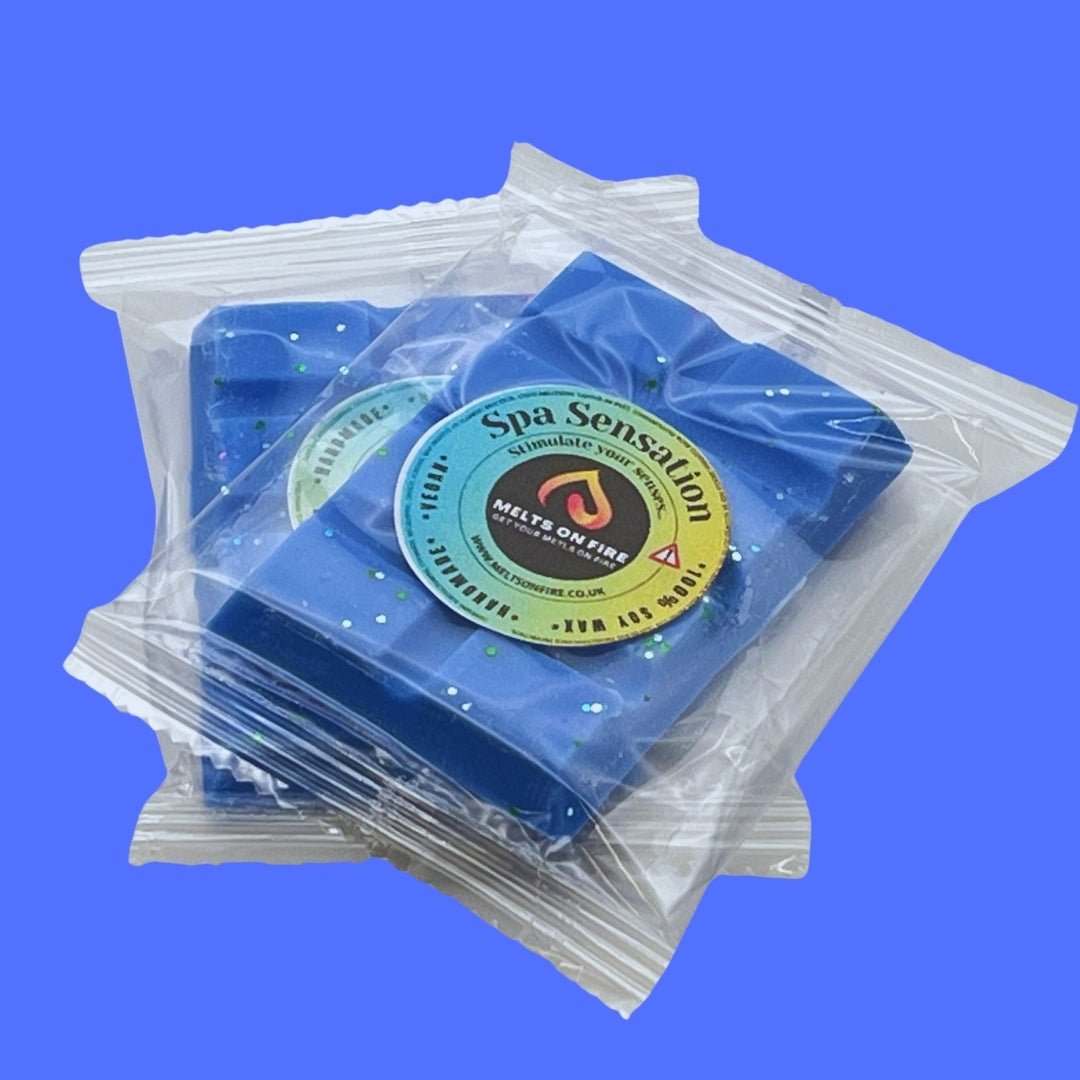 Spa Sensation Wax Melts - Soy Wax Melts - 25g - Highly Scented for Oil Burner - Vegan & Cruelty Free - Soy Wax - Home Fragrance - Meltsonfire