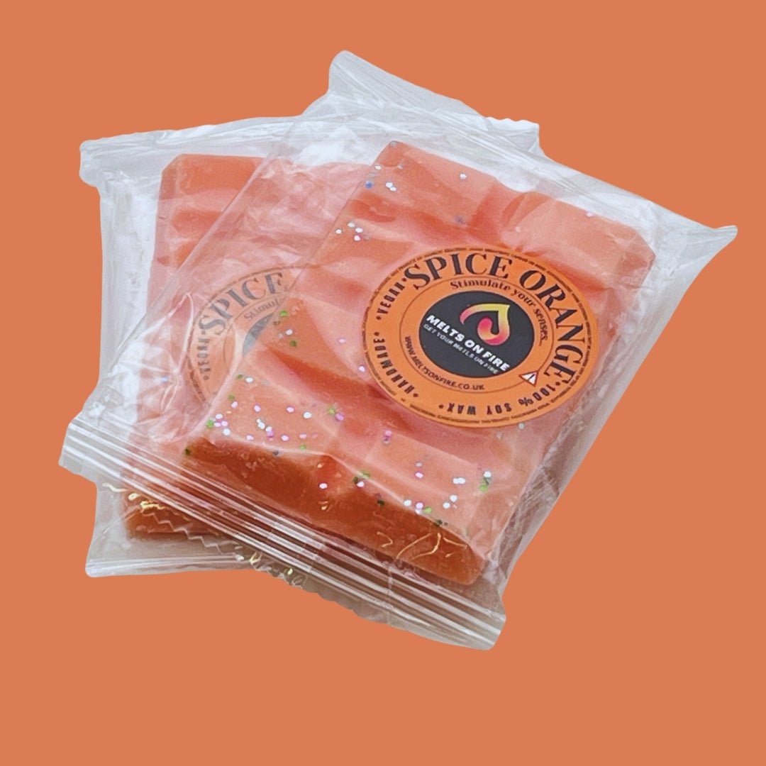 Spice Orange Wax Melts - Snap Bars - Soy Wax Melts - Meltsonfire