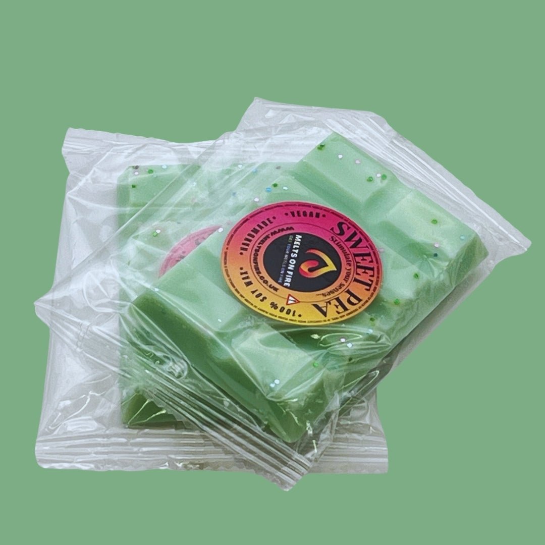 Sweetpea Wax Melts - Soy Wax Melts - 25g - Highly Scented for Oil Burner - Vegan & Cruelty Free - Soy Wax - Home Fragrance - Meltsonfire