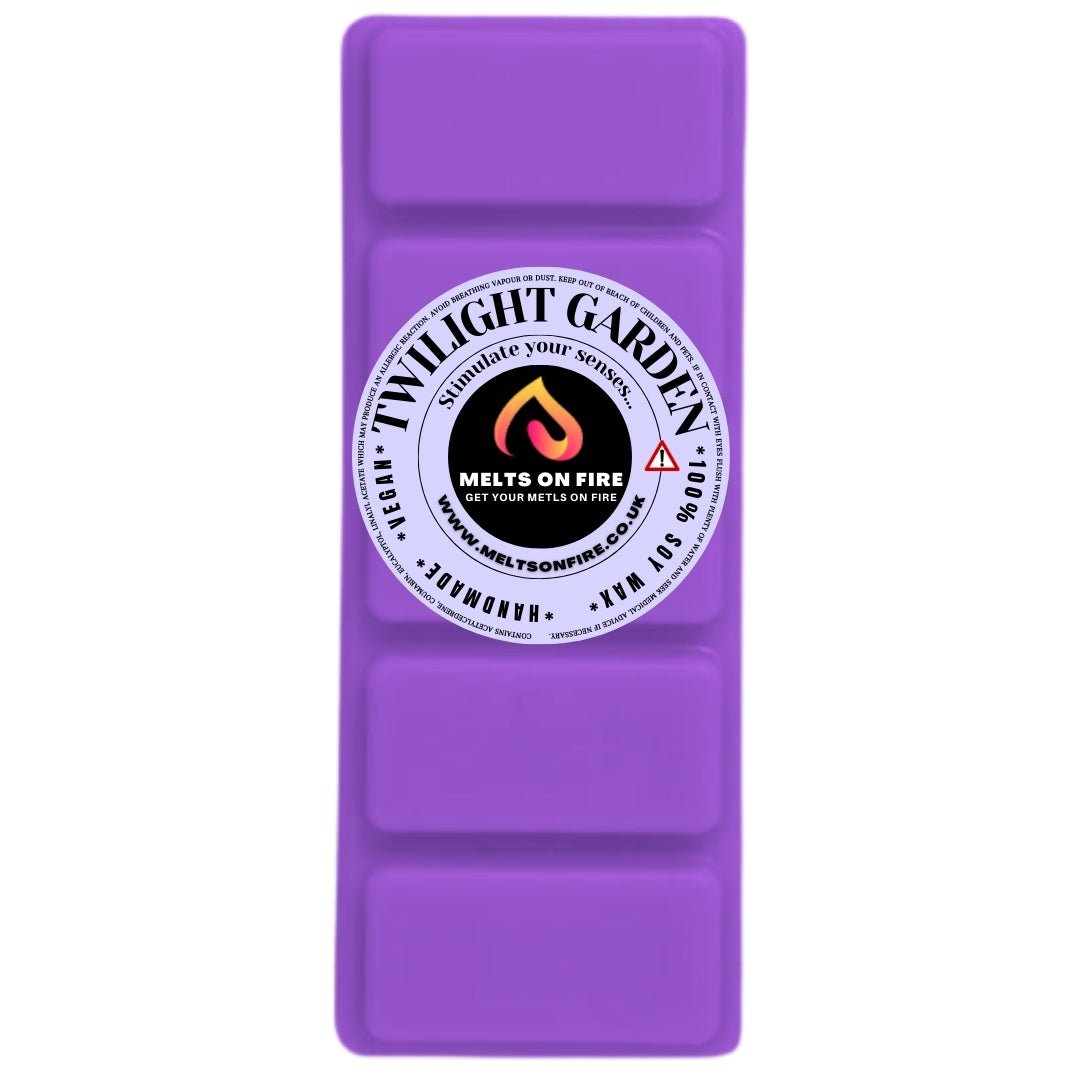TWILIGHT GARDEN Scented Wax Melts – Large 50g Bars with a Perfume - Inspired, Clean, Fresh, and Fruity Aroma. - Meltsonfire