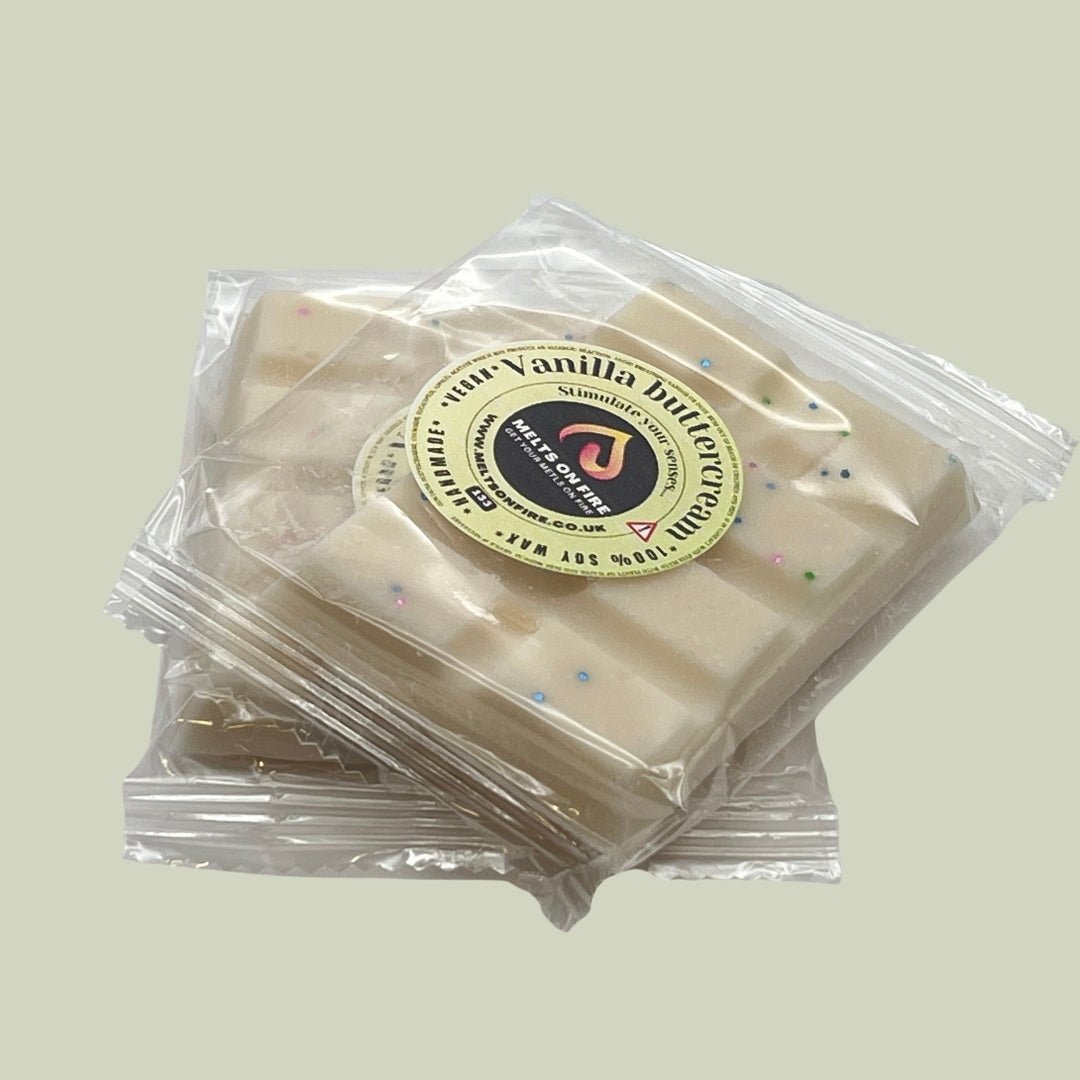 Vanilla Buttercream Wax Melts - Snap Bars - Soy Wax Melts - Meltsonfire