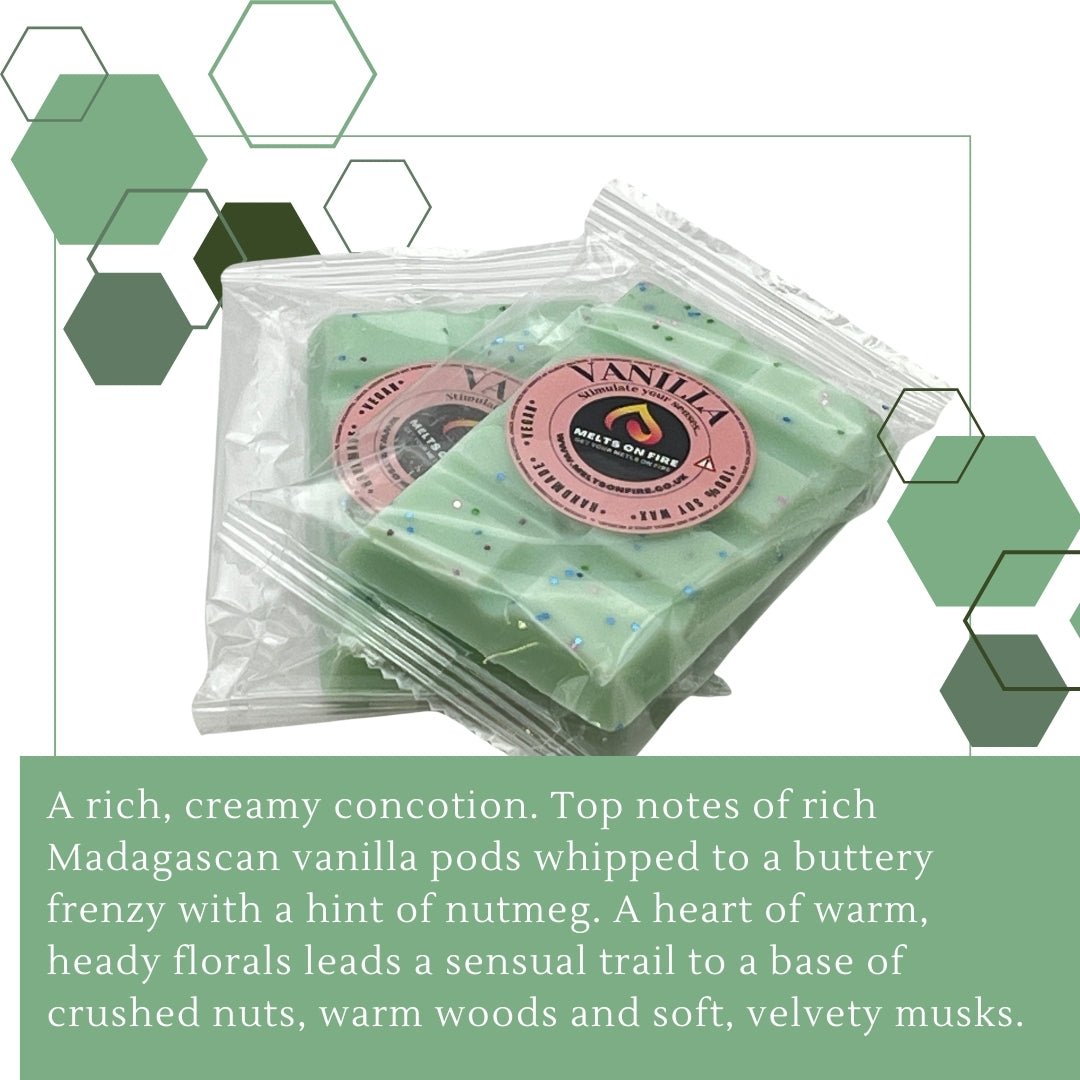 Vanilla Wax Melts - Snap Bars - Soy Wax Melts - Meltsonfire