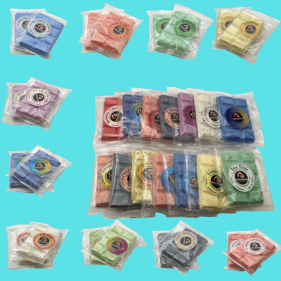 Wax Melts 10 Bars 27g| Build Your Own Box Choose 10 Scents - Meltsonfire
