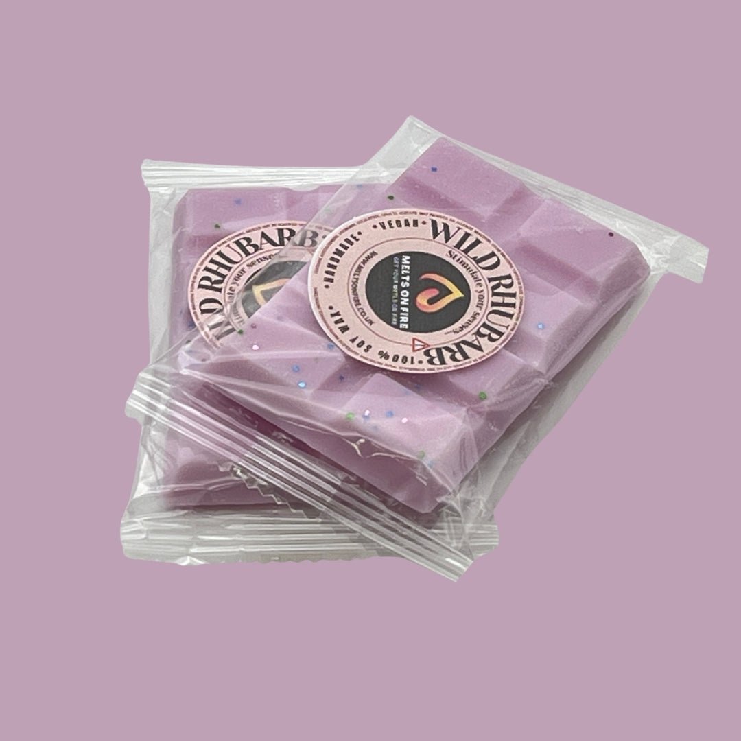 Wild Rhubarb Wax Melts - Snap Bars - Soy Wax Melts - Meltsonfire