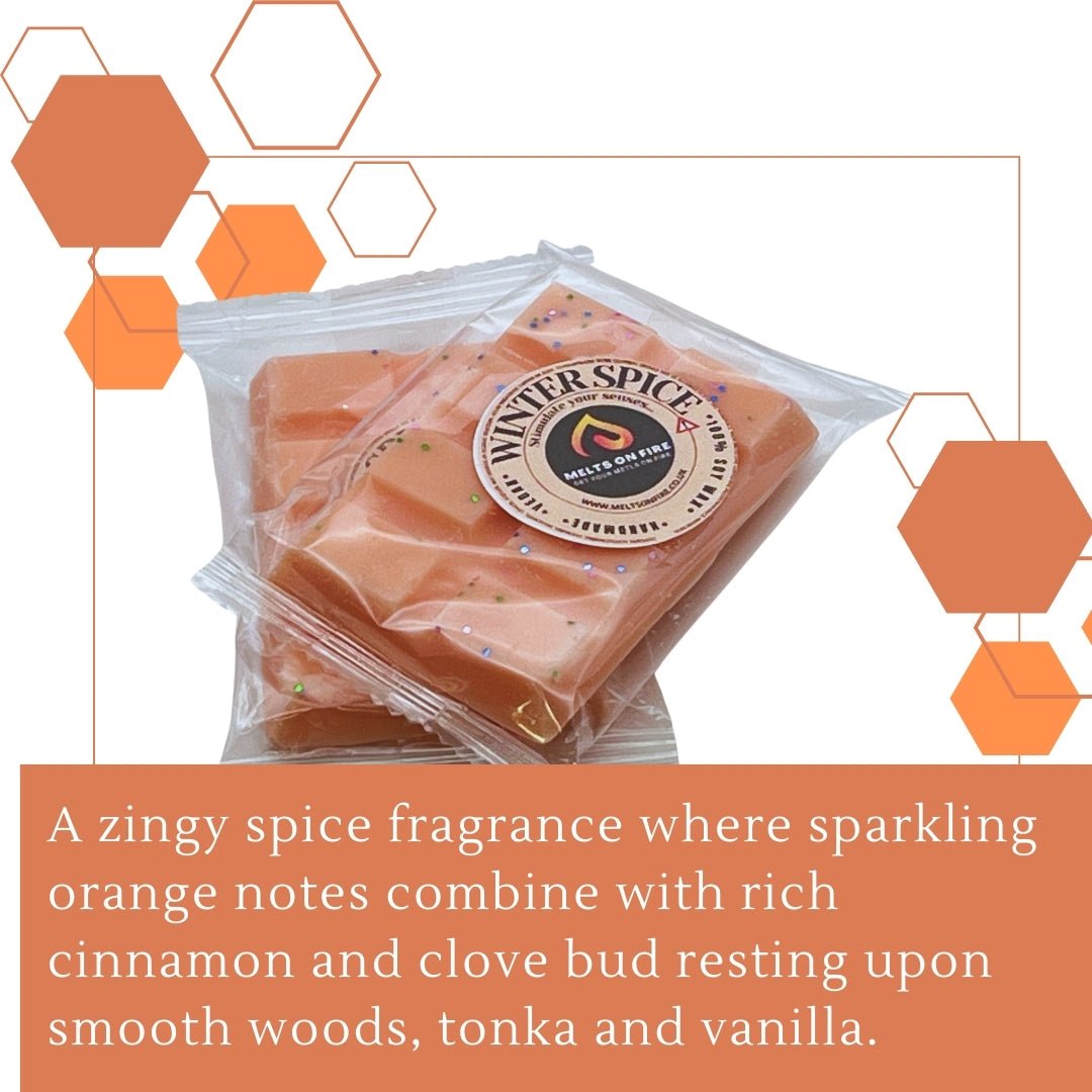 Winter Spice Wax Melts - Snap Bars - Soy Wax Melts - Meltsonfire