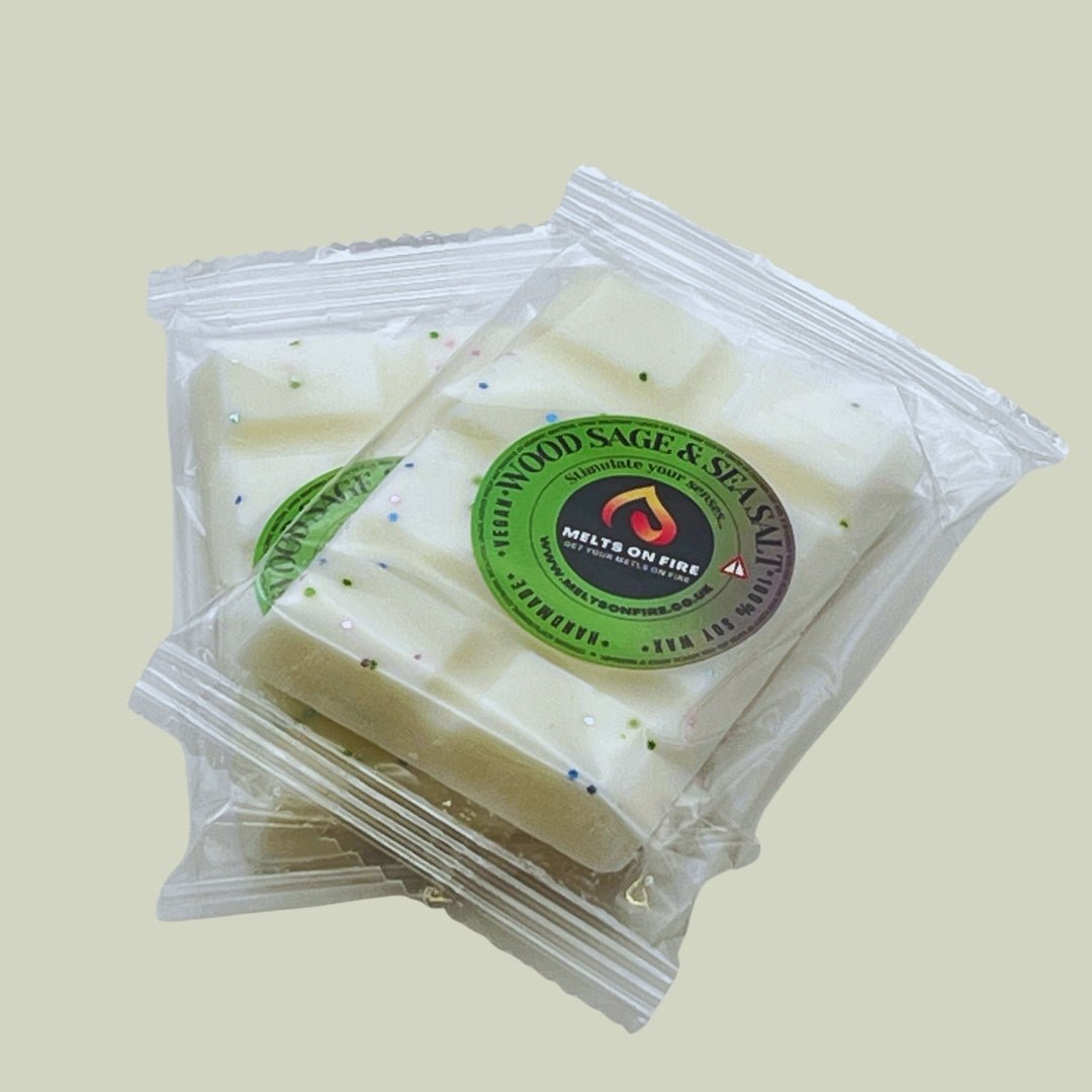 Wood sage & sea Salt Wax Melts - Snap Bars - Soy Wax Melts - Meltsonfire