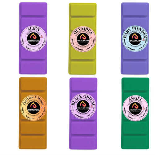 Scented Wax Melts Buy 4 Get 2 Free | Over 125 Scents | Large 50g Bars Perfume/clean/fresh/fruity. - Meltsonfire