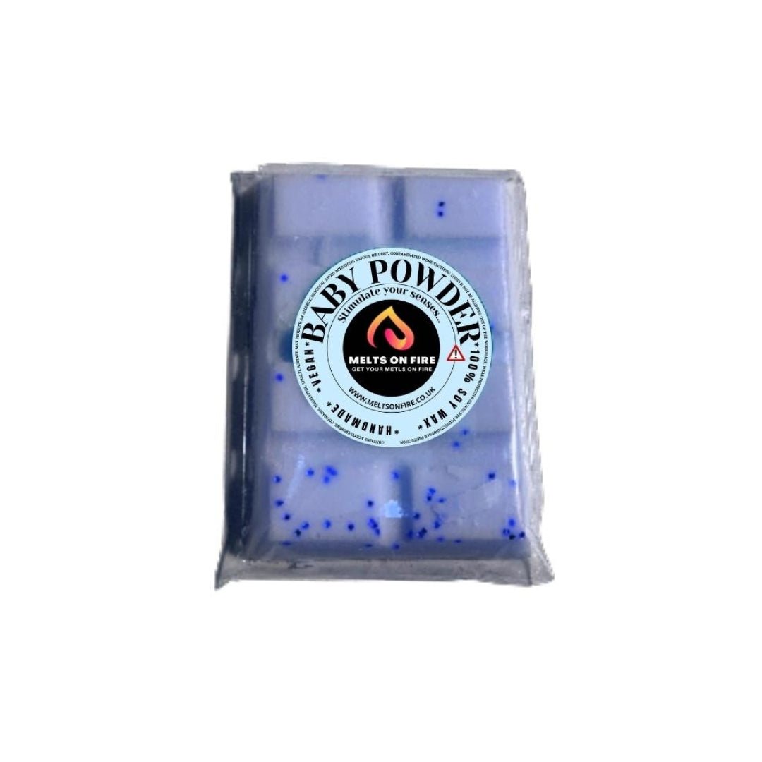 Wax Melts – 4 X Snap Bars - (Baby Powder,Candy Cane,Dream Unstoppable,Fresh Linen) – Scented Soy Wax Melts Vegan - Meltsonfire