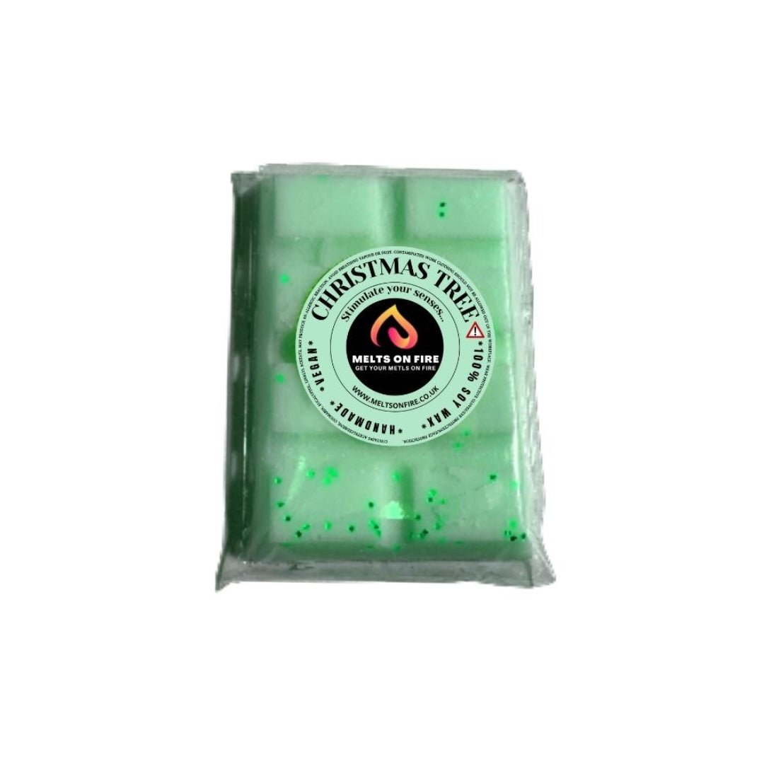 Wax Melts – 4 X Snap Bars - (Bluebell Woods,Sandal Wood,Woodsage & Seasage,christmas tree) – Scented Soy Wax Melts Vegan - Meltsonfire
