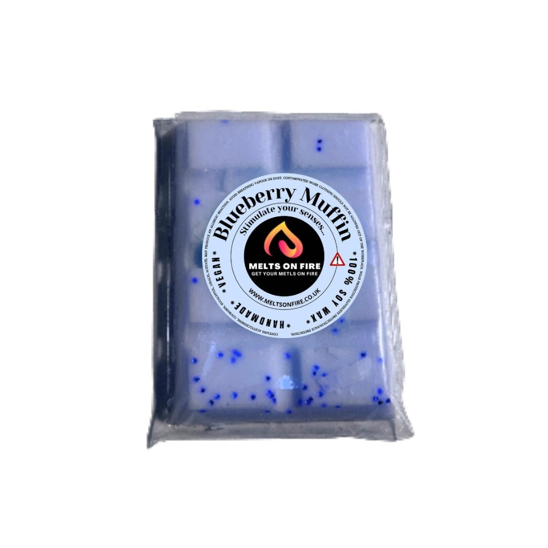 Wax Melts – 4 X Snap Bars - (Blueberry Muffin,birthday cake,Strawberries & Cream,pears drop) – Scented Soy Wax Melts Vegan - Meltsonfire