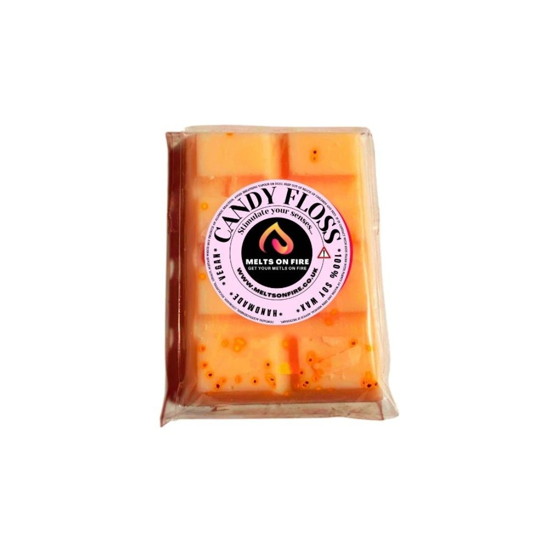 Wax Melts – 4 X Snap Bars - (Candy Floss,Cherry,Coconut & Mango,Hotel Of Dreams) – Scented Soy Wax Melts Vegan - Meltsonfire