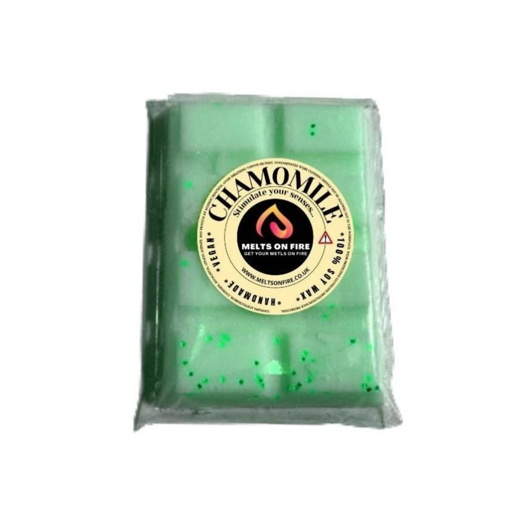 Wax Melts – 4 X Snap Bars - (Chamomile,Seychelles,Bluebell Woods,Christmas Tree) – Scented Soy Wax Melts Vegan - Meltsonfire