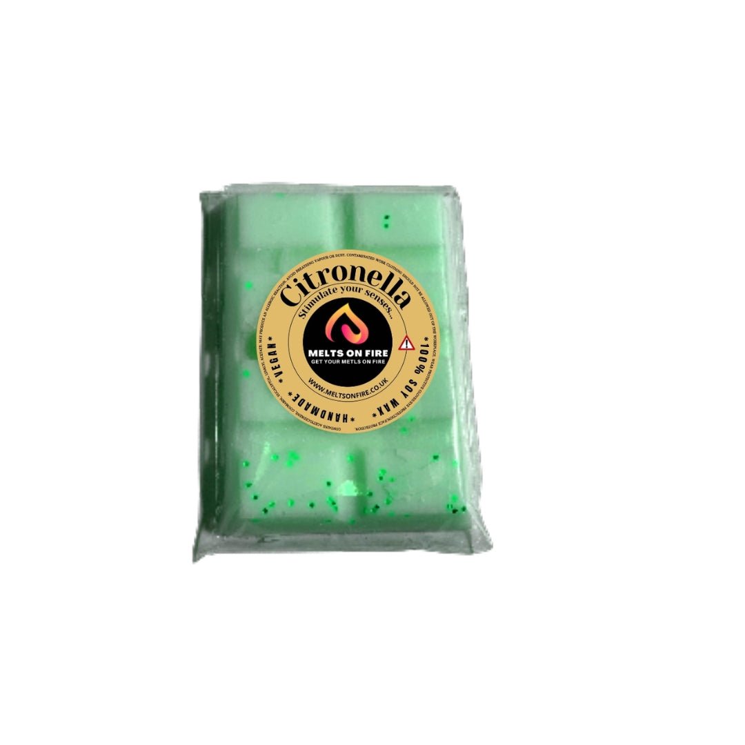 Wax Melts – 4 X Snap Bars - (Citronella,Parma Violets,citrus ,Cocoa Butter) – Scented Soy Wax Melts Vegan - Meltsonfire