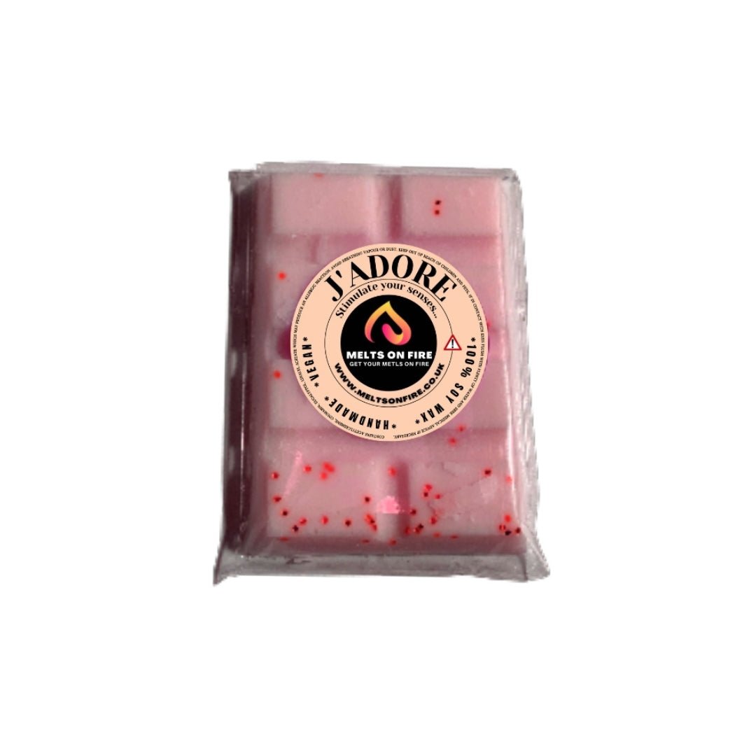 Wax Melts – 4 X Snap Bars - (Diamonds,J' Adore,Lady Million,SI Armani) – Scented Soy Wax Melts Vegan - Meltsonfire