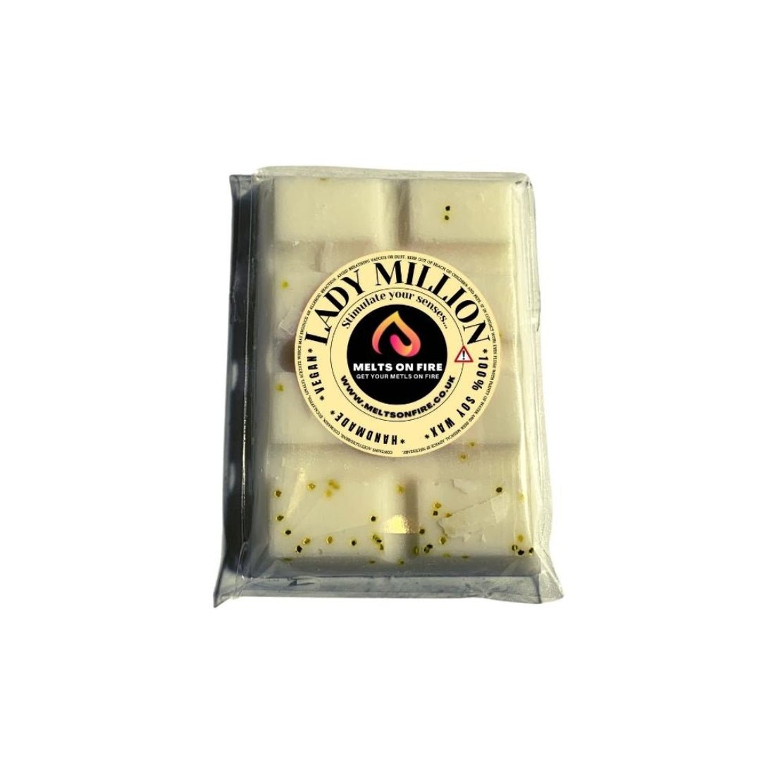 Wax Melts – 4 X Snap Bars - (Diamonds,J' Adore,Lady Million,SI Armani) – Scented Soy Wax Melts Vegan - Meltsonfire